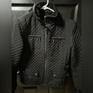 Gallery Women’s  Black Quilted Jacket